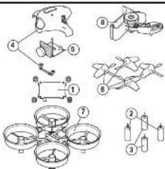 Blade Inductrix FPV - Explosionszeichnung - 1
