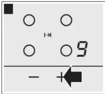 VIVA VVK26I15C0 - Selecting the hotplate and power level - 2