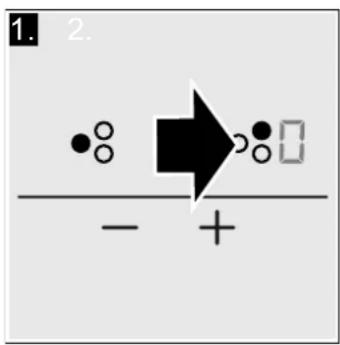 VIVA VVK26I52C0 - Selectionner un foyer et une position de chauffe - 1