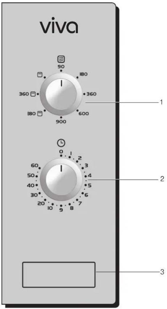 VIVA VVM16H2252 - Le bandeau de commande - 1