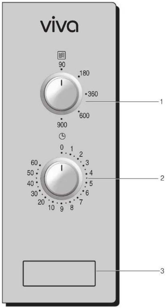 VIVA VVM16H1252 - The control panel - 1