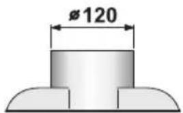 VIVA VVA92E250 - Abluftstutzen 120 mm - 1