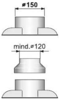 VIVA VVA92E150 - Luchtaansluiting ∅ 150 mm - 1