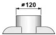 VIVA VVA62E150 - Air connector 120 mm - 1