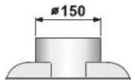 VIVA VVA62E150 - Air connector 150 mm - 1