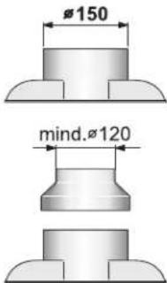 VIVA VVA62E150 - Luchtaansluiting 150 mm - 1