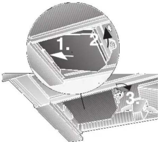 VIVA VVA61E150 - Inserting/removing the filter: - 2