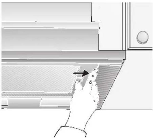 VIVA VVA61E150 - For appliances with a glass plate in the pull-out vapour extractor: - 1
