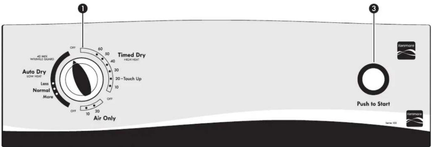 KENMORE C60222 - PANEL DE CONTROL Y CARATERÍSTICAS - 2