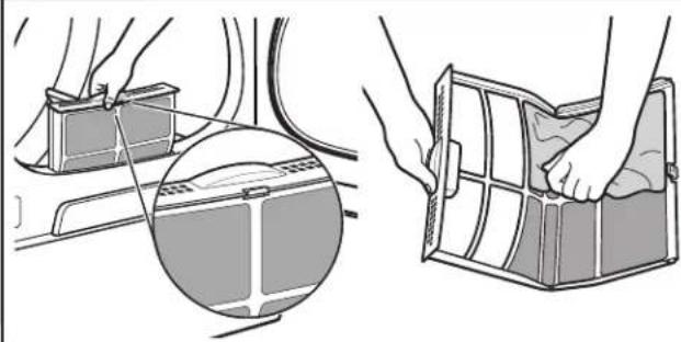 KENMORE 110.68132 - Nettoyer le filtre à charpie - 1