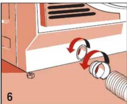 NEW POL XS 271 EV - CONNECTING THE AIR EXHAUST TUBE - 1