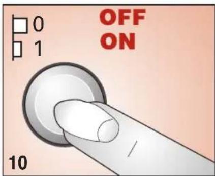 NEW POL XS 151 EV - N.B. The timer knob must always be rotated clockwise (fig. 9). - 1