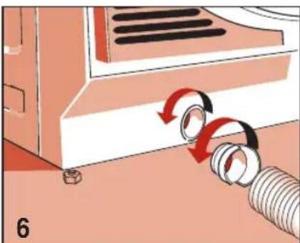 NEW POL XS 151 EV - COLLEGAMENTO DEL TUBO DI EVACUAZIONE ARIA - 1