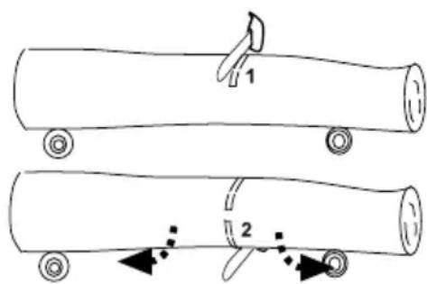 GARLAND Montana First - CUTTING A TRUNK WHICH IS SUPPORTED ON THE GROUND - 1
