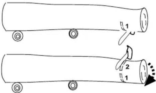 GARLAND Montana 920 - CUTTING A TRUNK WHICH IS SUPPORTED ON THE GROUND - 2