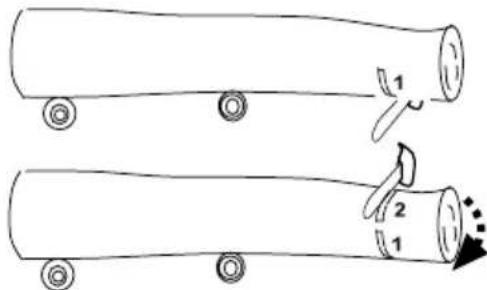 GARLAND Montana 516 - COUPE d'un TRONC APPUI dans le SOL - 2