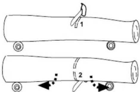 GARLAND Montana 516 - COUPE d'un TRONC APPUI dans le SOL - 1