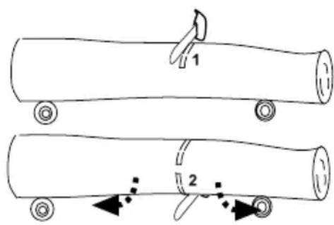 GARLAND Montana 516 - CUTTING A TRUNK WHICH IS SUPPORTED ON THE GROUND - 1