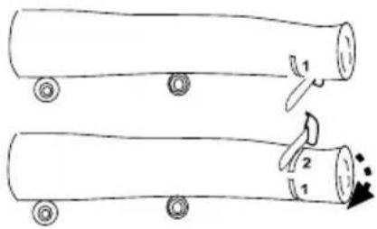 GARLAND Montana 1120 - CORTE DE UN TRONCO APOYADO EN EL SUELO - 2