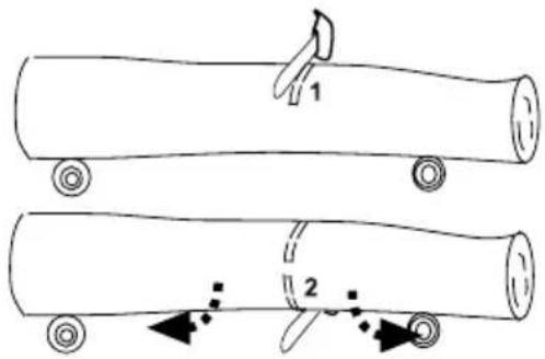 GARLAND Montana 110 - CORTE DE UM TRONCO APOIADO NO SOLO - 1