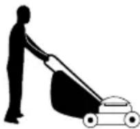 GARLAND Grass First G - HOLDING AND GUIDING THE MACHINE - 1