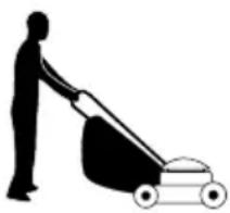 GARLAND Grass 1255 ZSG - HOLDING AND GUIDING THE MACHINE - 1