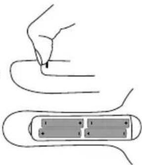 BEURER BM 65 - Inserimento delle batterie - 1