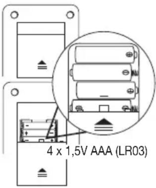 BEURER BM 77 - Inserting the batteries - 1