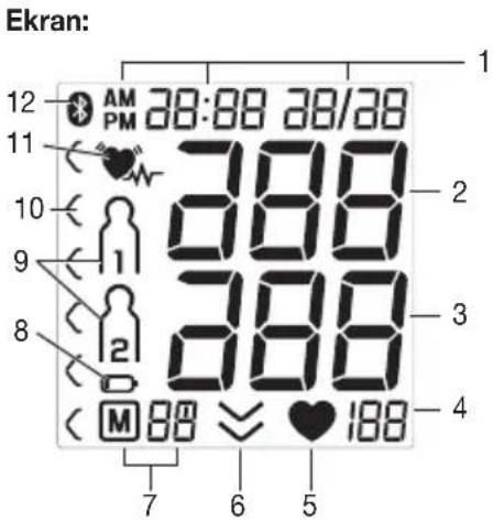 BEURER BM 77 - Cihaz açıklaması - 2