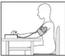BEURER BM 77 - Adopter une posture adéquate pour la mesure - 1