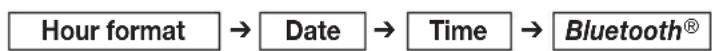 BEURER BM 77 - Set the hour format, date, time and Bluetooth® settings - 1