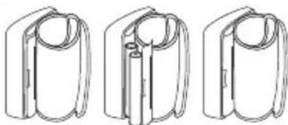 BEURER BC 57 - Preparing for the measurement Inserting the batteries - 1