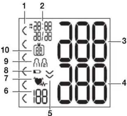 BEURER BC 50 - Informacje na wyświetlaczu: - 1