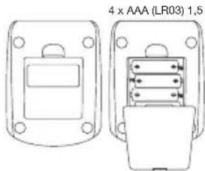 SANITAS SBM 30 - Inserting battery - 1