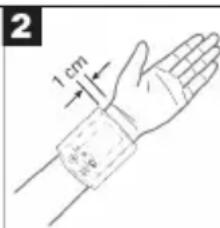 SANITAS SBM 03 - Misurazione della pressione sanguigna Applicare il bracciale - 2