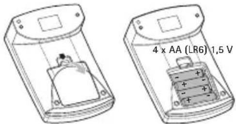 SANITAS SBM 20 - Einlagen der Batterien - 1
