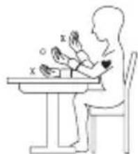 ELTA BM101 - CORRECT BODY POSTURE DURING MEASUREMENT - 1