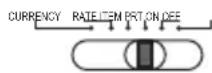 UNITED OFFICE CPD 430 - Currency/Rate Set/Print/Item/Power On - Off Switch - 4