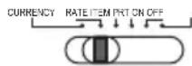 UNITED OFFICE CPD 430 - Koers, Valuta instelling/Afdrukken/Aan-Uit-schakelaar - 2