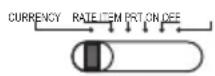 UNITED OFFICE CPD 430 - Réglage en cours / Taux / Articles / Imprimer / Mise sous tension - Mise hors tension - 1