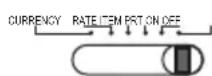 UNITED OFFICE CPD 430 - Currency/Rate Set/Print/Item/Power On - Off Switch - 6