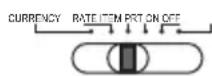 UNITED OFFICE CPD 430 - Currency/Rate Set/Print/Item/Power On - Off Switch - 3