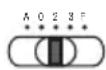 UNITED OFFICE CPD 430 - Selettore della posizione decimal / Selettore del punto decimal - 1
