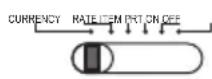 UNITED OFFICE CPD 430 - Currency/Rate Set/Print/Item/Power On - Off Switch - 1