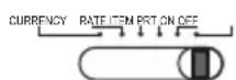 UNITED OFFICE CPD 430 - Réglage en cours / Taux / Articles / Imprimer / Mise sous tension - Mise hors tension - 6