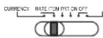 UNITED OFFICE CPD 430 - Currency/Rate Set/Print/Item/Power On - Off Switch - 2