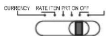 UNITED OFFICE CPD 430 - Réglage en cours / Taux / Articles / Imprimer / Mise sous tension - Mise hors tension - 5