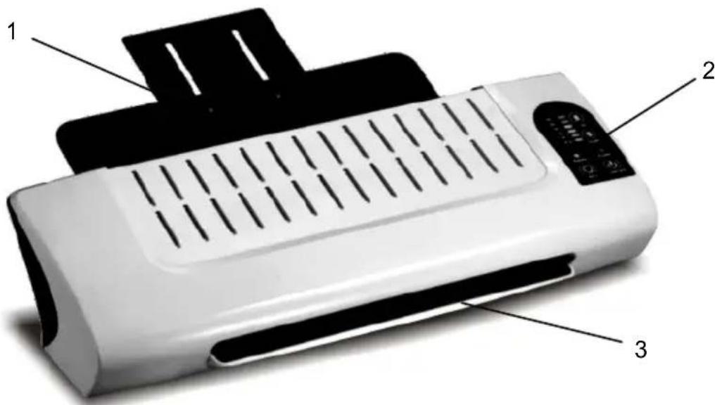 OLYMPIA A 8250 C - Bedieningselementen - 1