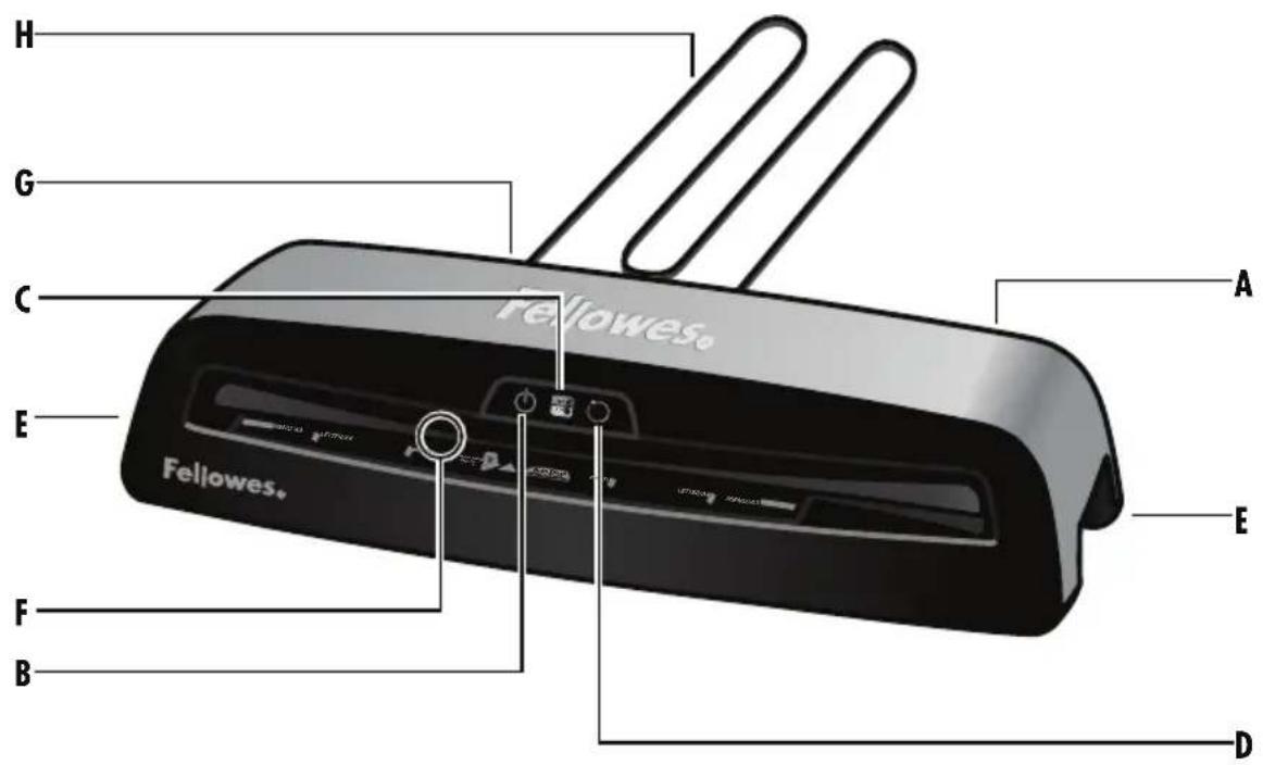 FELLOWES Neptune 2 A3 - LAMINATOR CONTROLS - 1