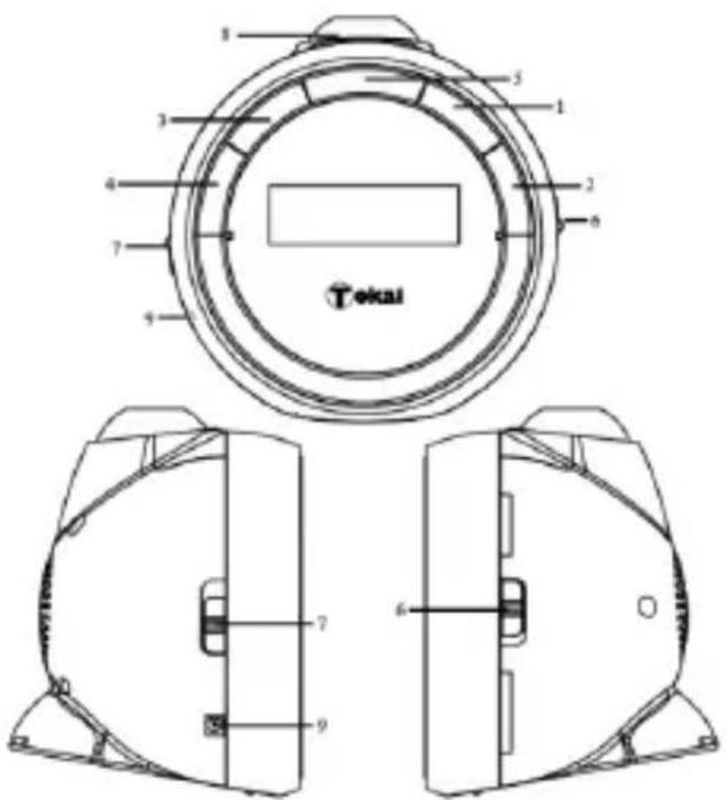 TOKAI TCP120KN - TOUCHES DES FONCTIONS - 1
